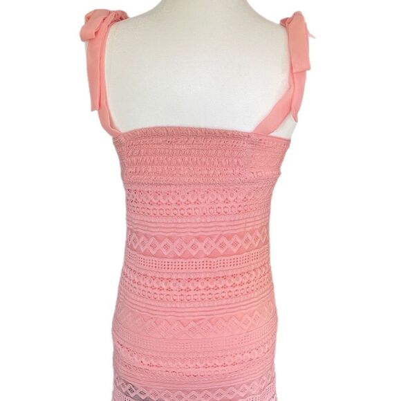 ❣️5/$50 Kohl’s Coral Pink Mini Cutout Dress, with tieable shoulder straps - Picture 3 of 3